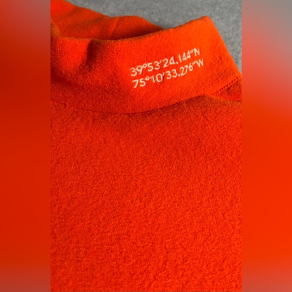 Urban Outfitters Orange Gorp-Core Pullover with Net Pocket US Small - Picture 4 of 6